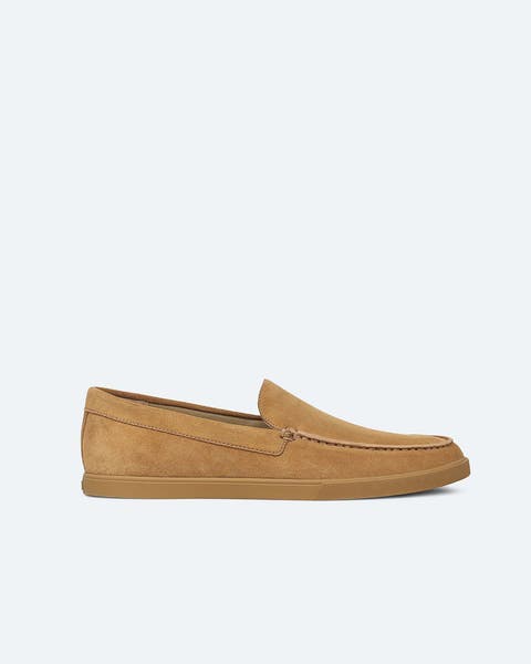 Tan loafer.