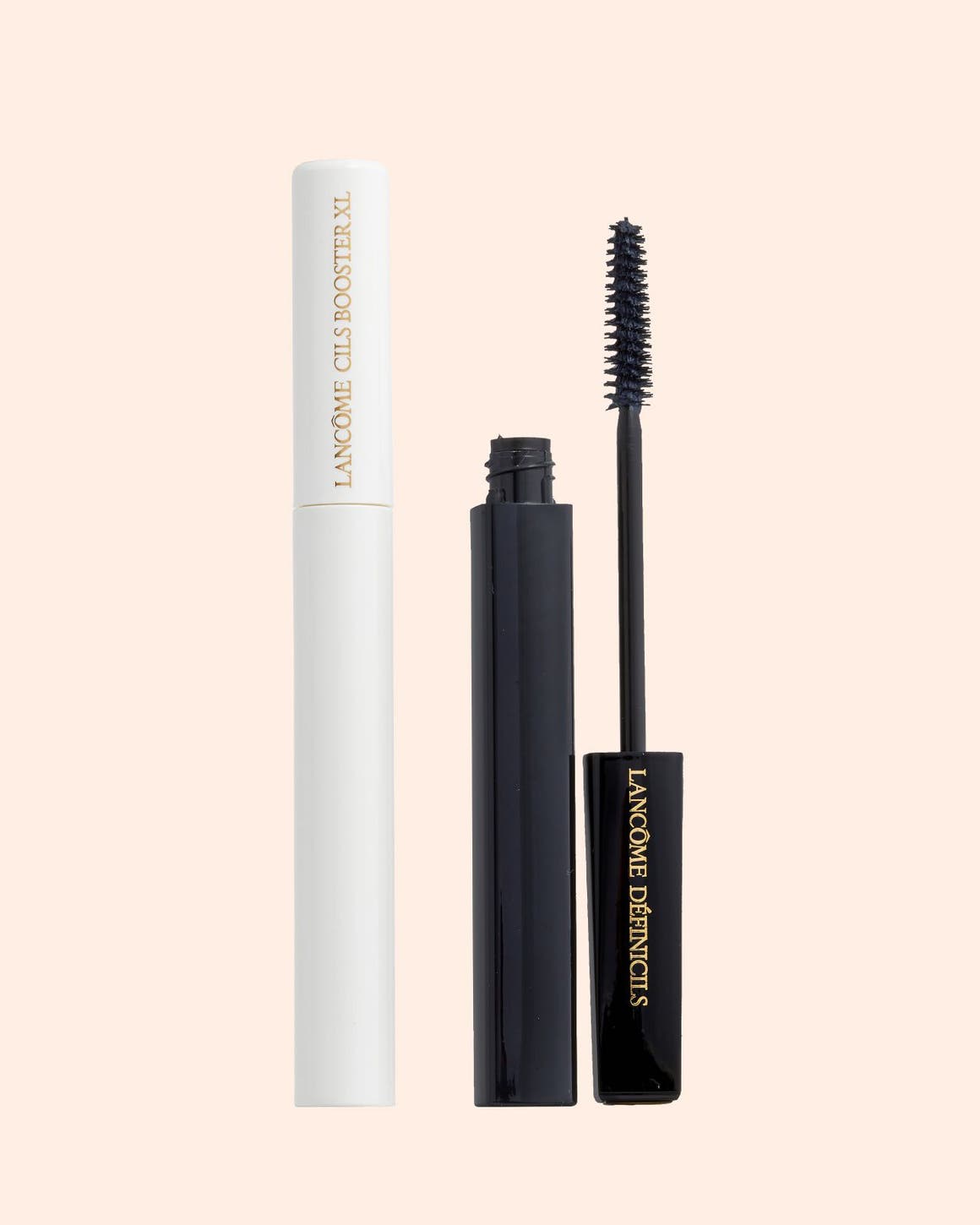 Lancôme eyelash primer and mascara.