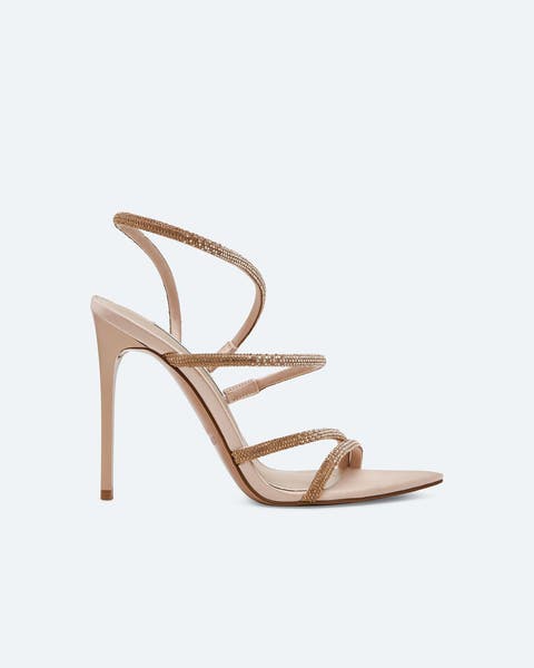 Strappy stilettos.