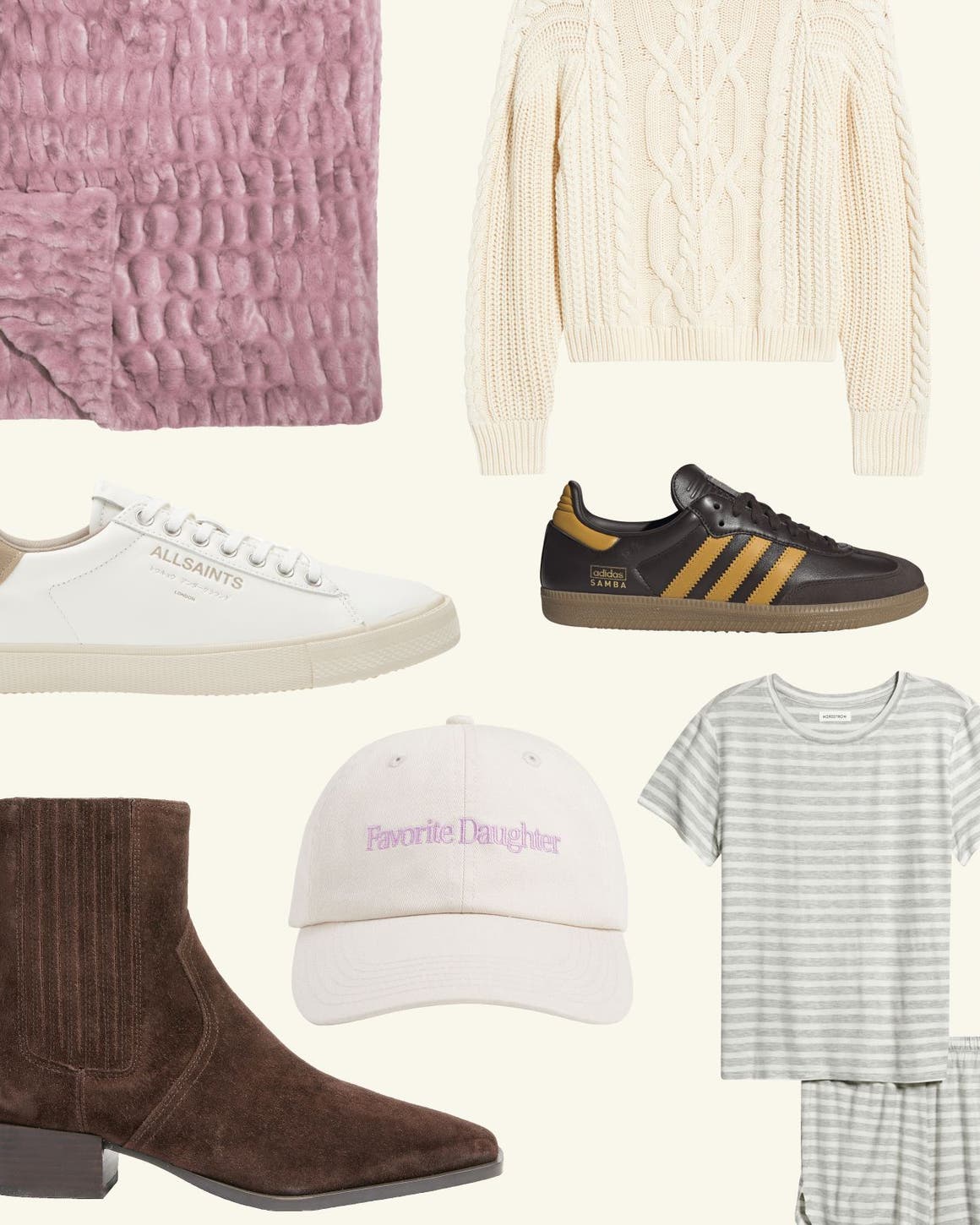 Anniversary Sale styles including clothing, blankets, shoes and hats.