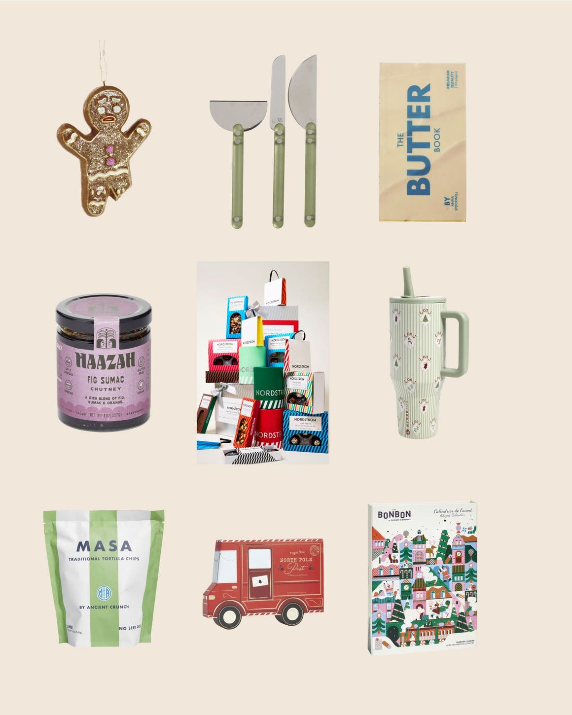 Food gifts, kitchen tools and more.