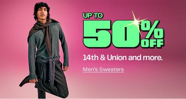 Mens Sweaters Up to 50% Off