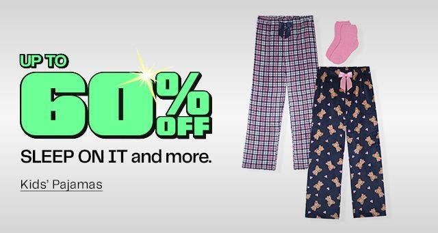  Kids Pajamas Up to 60% Off