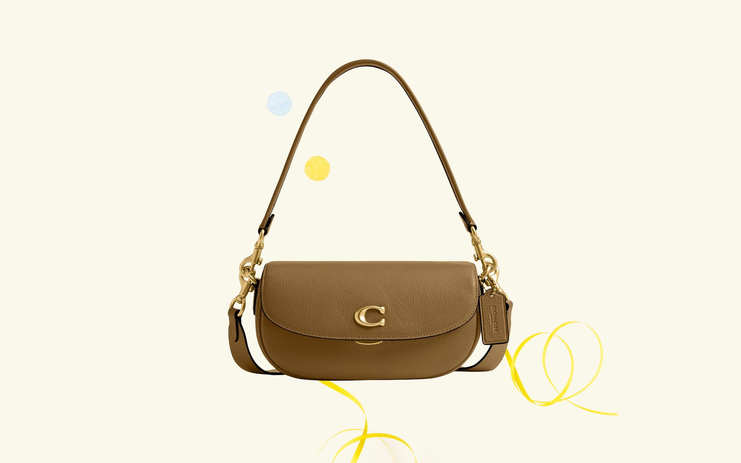 A COACH handbag.