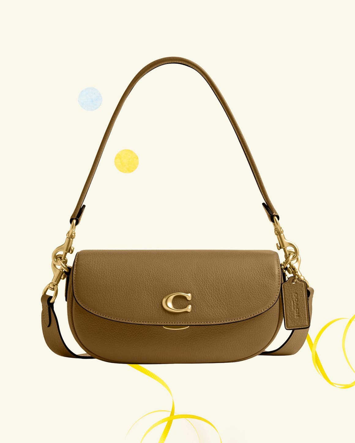 A COACH handbag.