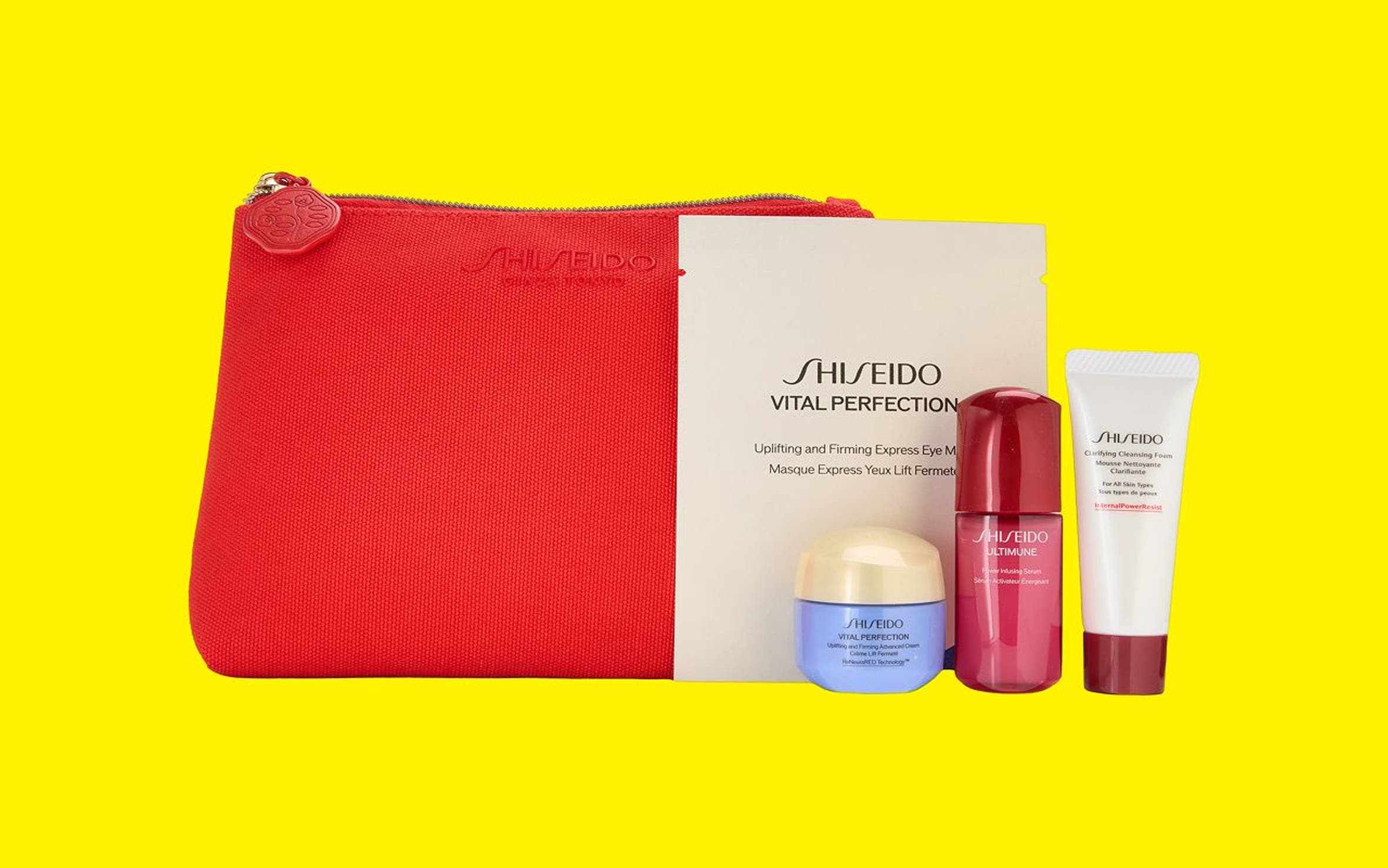 Shiseido gift with purchase.