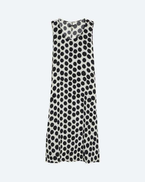 Black-and-white polka-dot dress from R13.