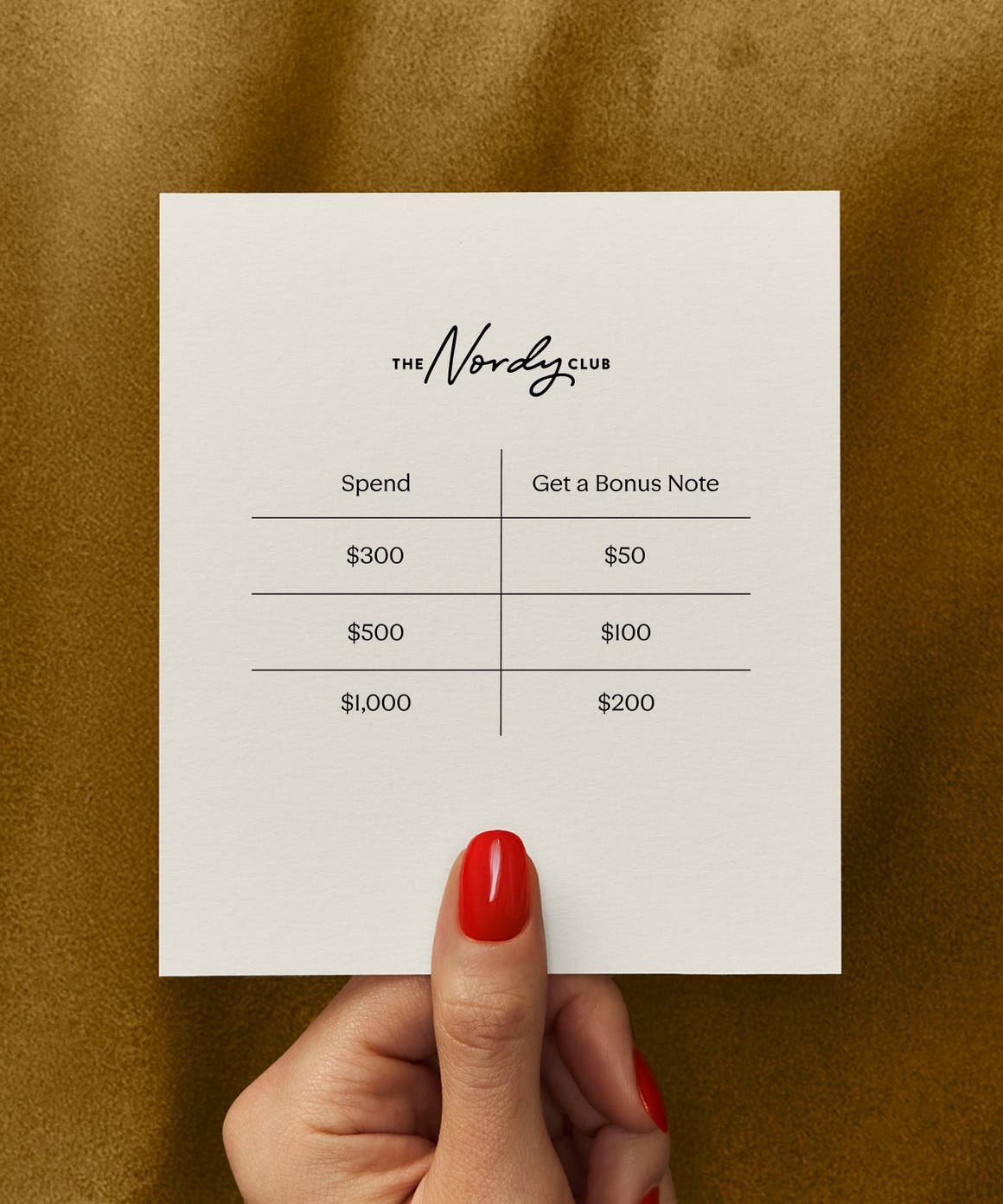 Spend $300, Get $50 in Bonus Notes. Spend $500, Get $100. Spend $1,000, Get $200.