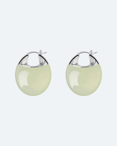 Green-and-silver earrings from Lié Studio.