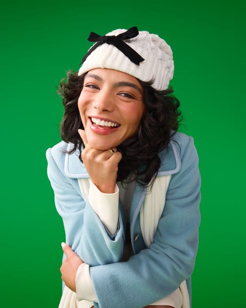 Cold-weather accessories.