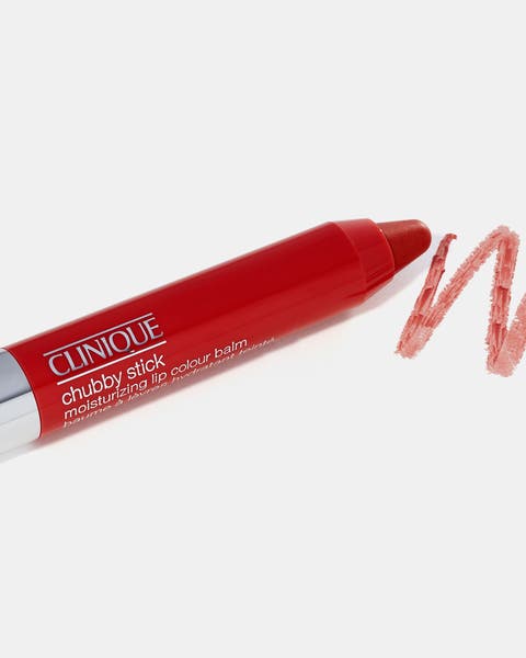 Clinique Chubby Stick lip color balm in red.
