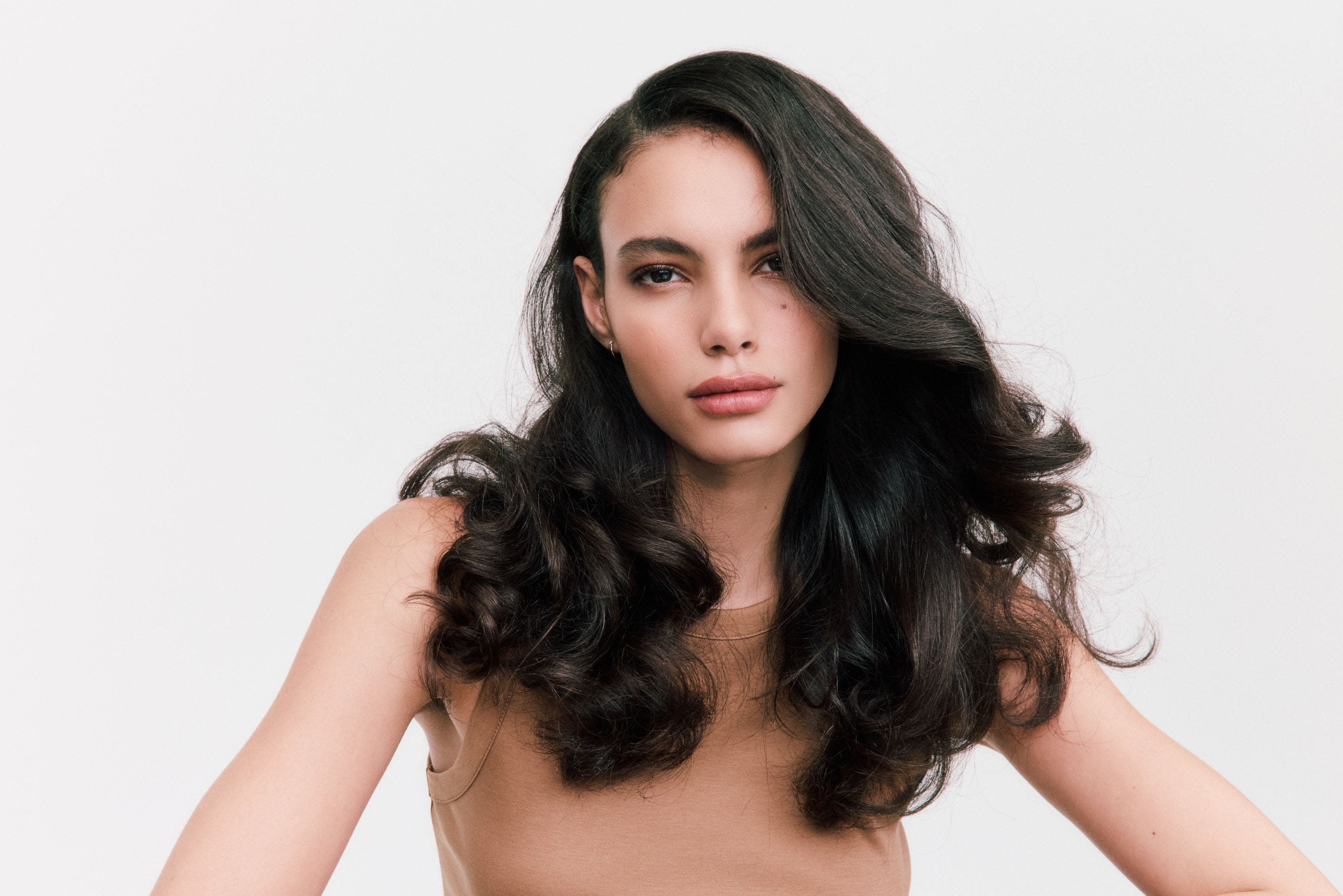 A woman wearing makeup.