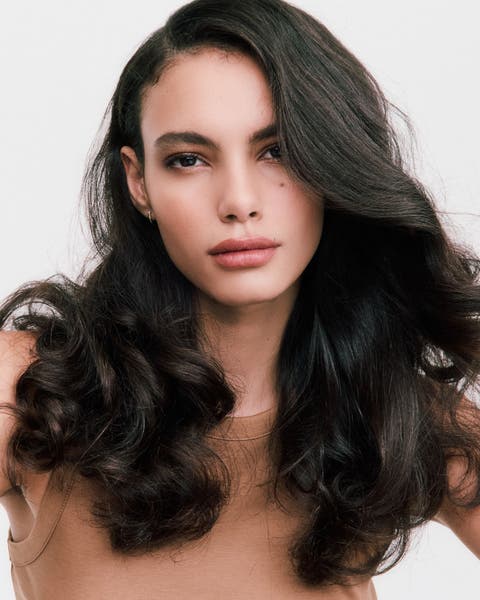 A woman wearing makeup.