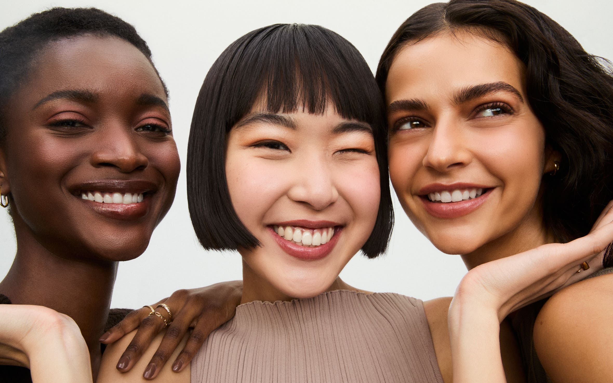 Three smiling women.