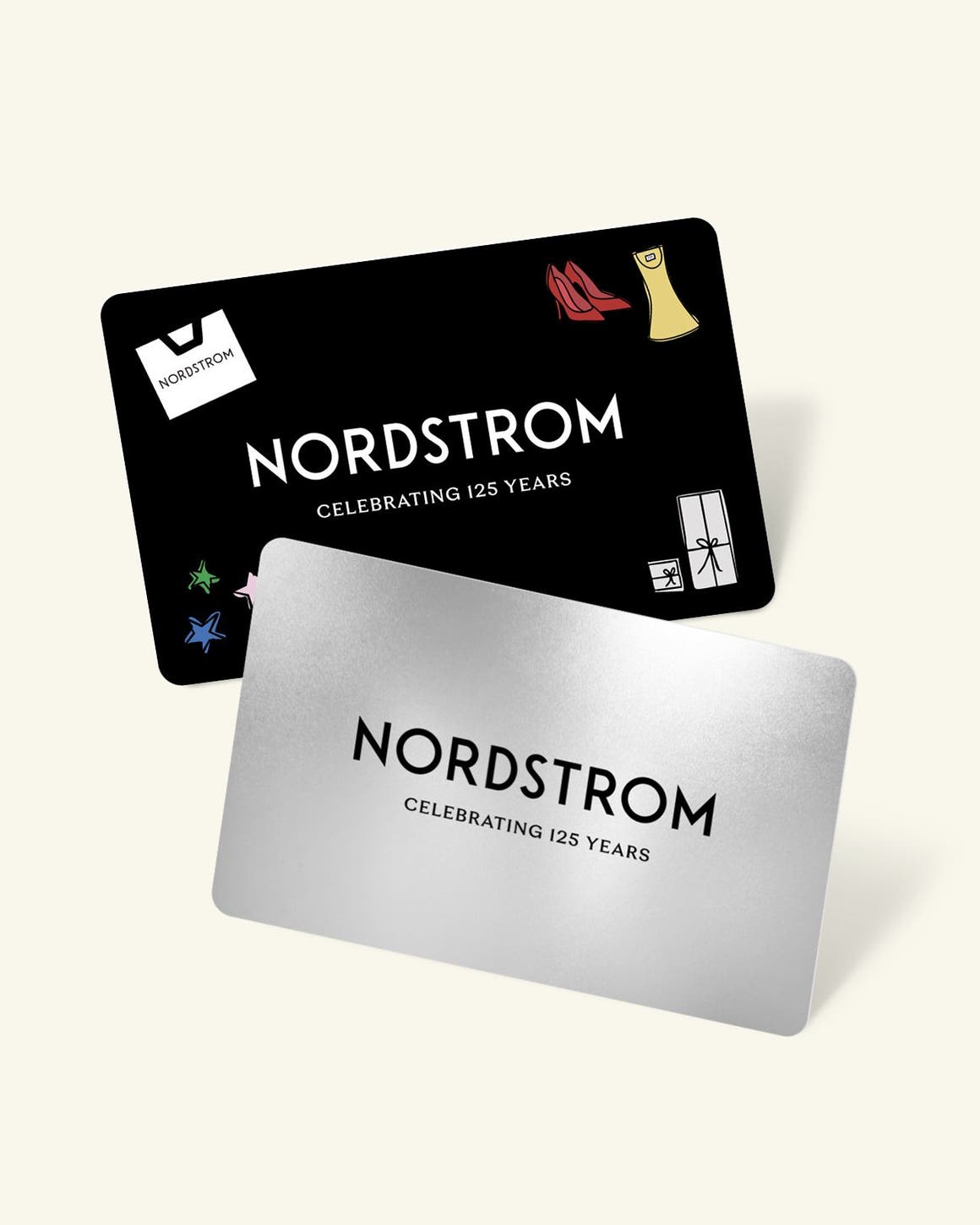 Two Nordstrom gift cards.