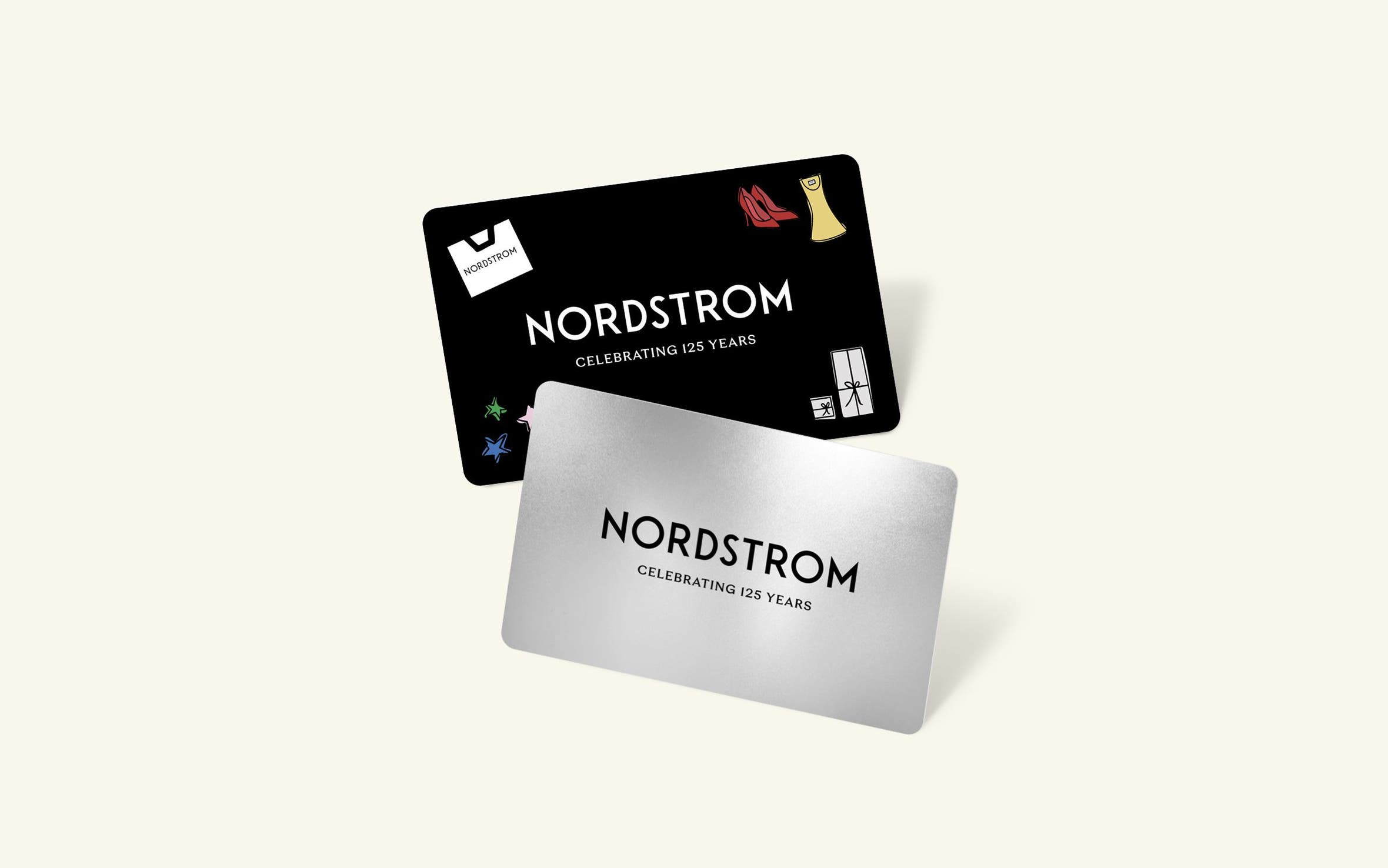 Two Nordstrom gift cards.