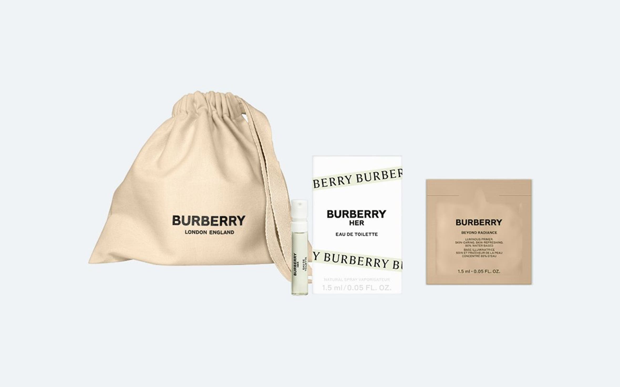Burberry gift with purchase.