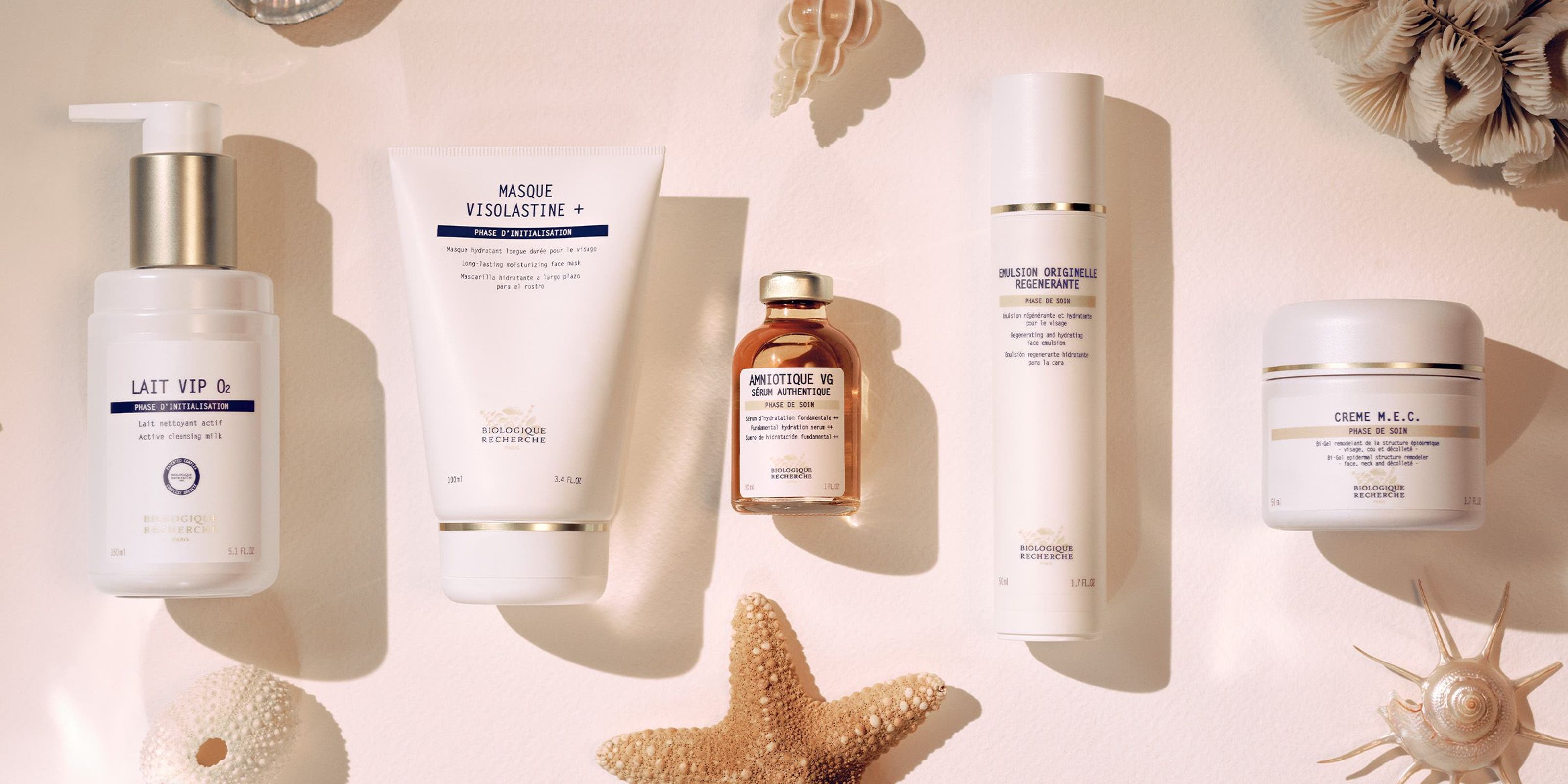 Skin care products from Biologique Recherche.