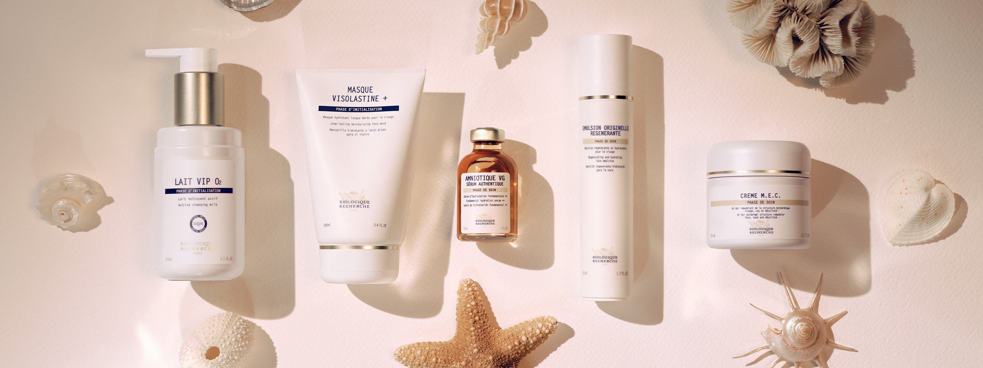 Skin care products from Biologique Recherche.