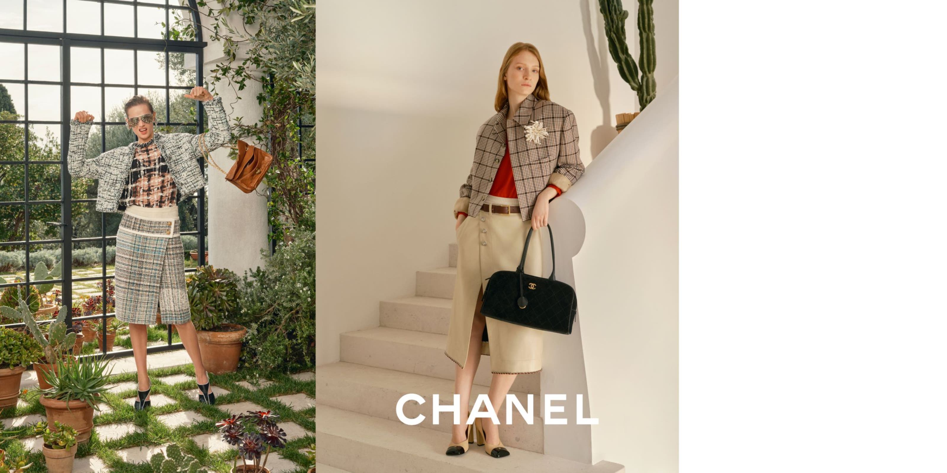 two women wearing CHANEL looks