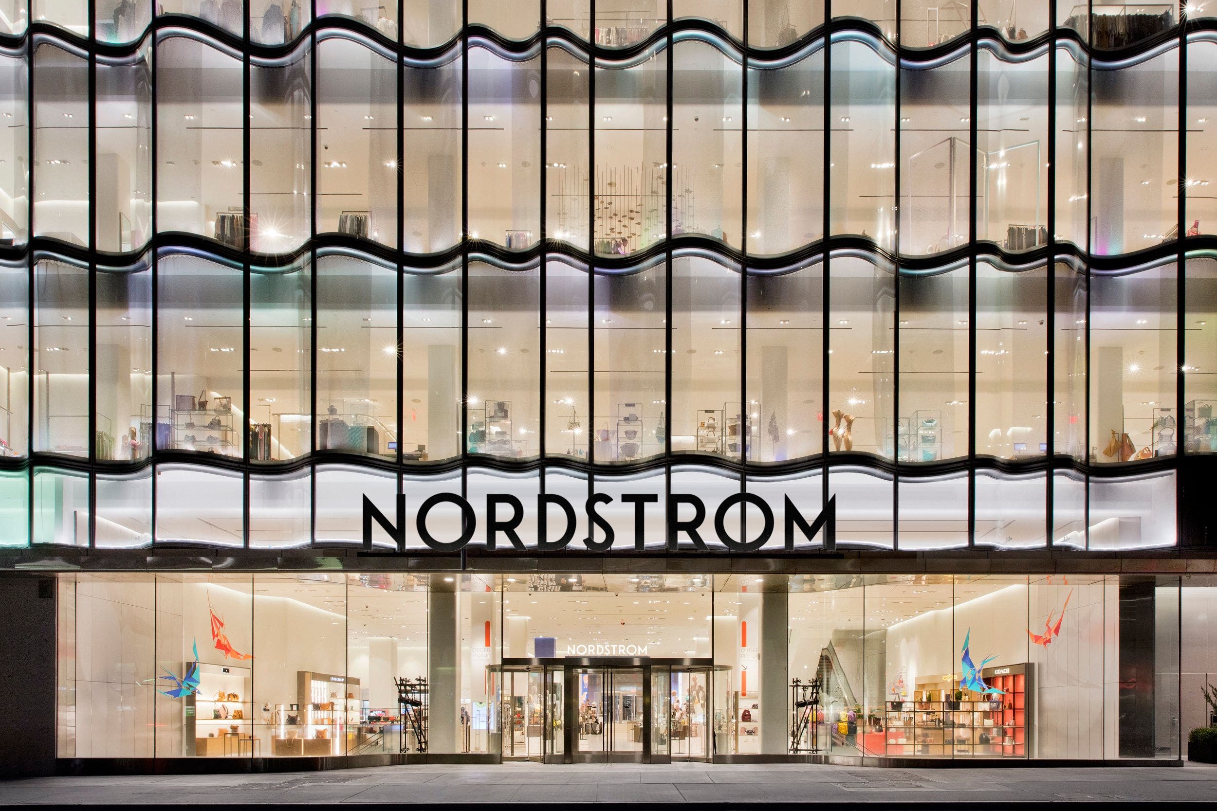 Exterior view of Nordstrom NYC.