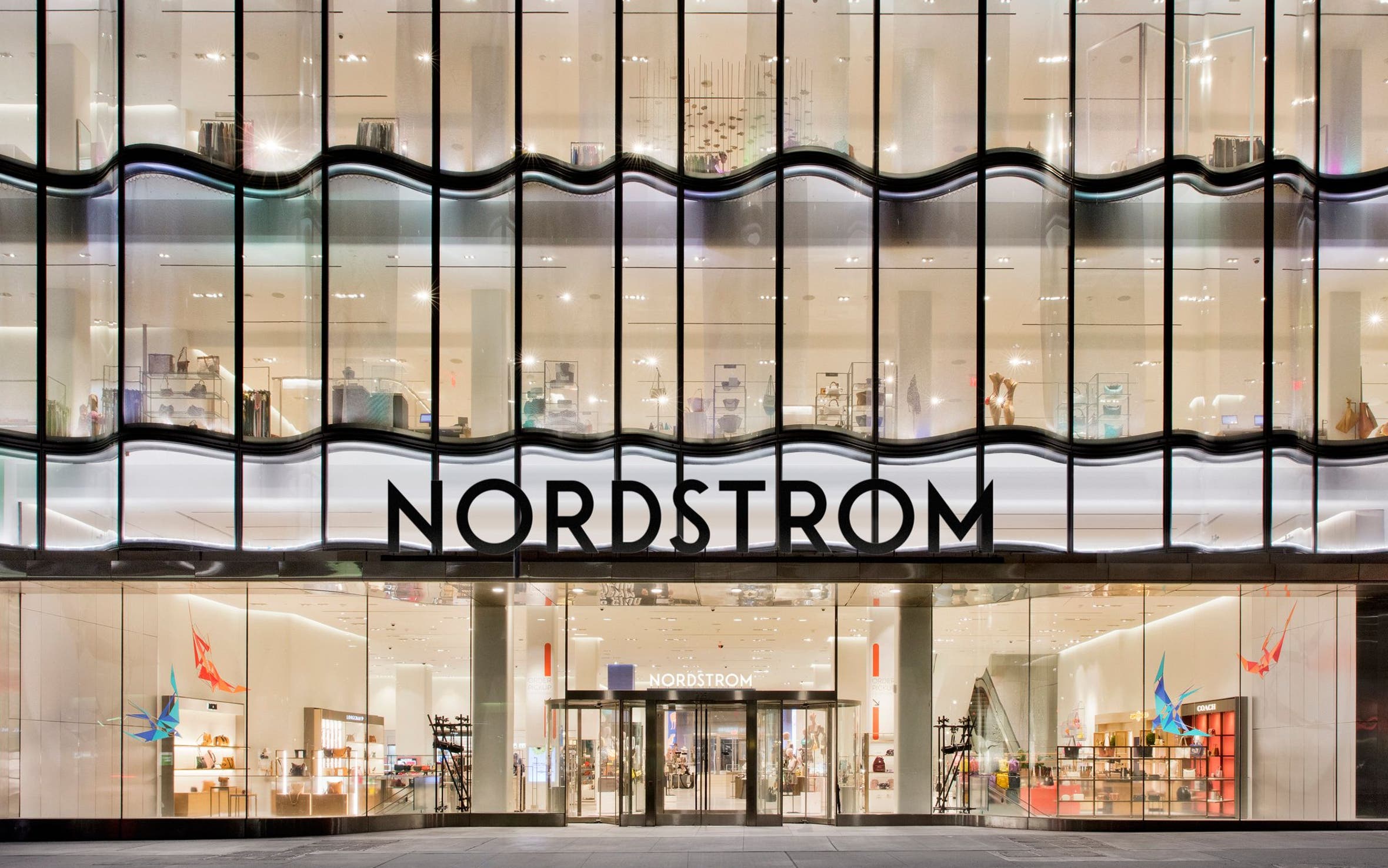Exterior view of Nordstrom NYC.