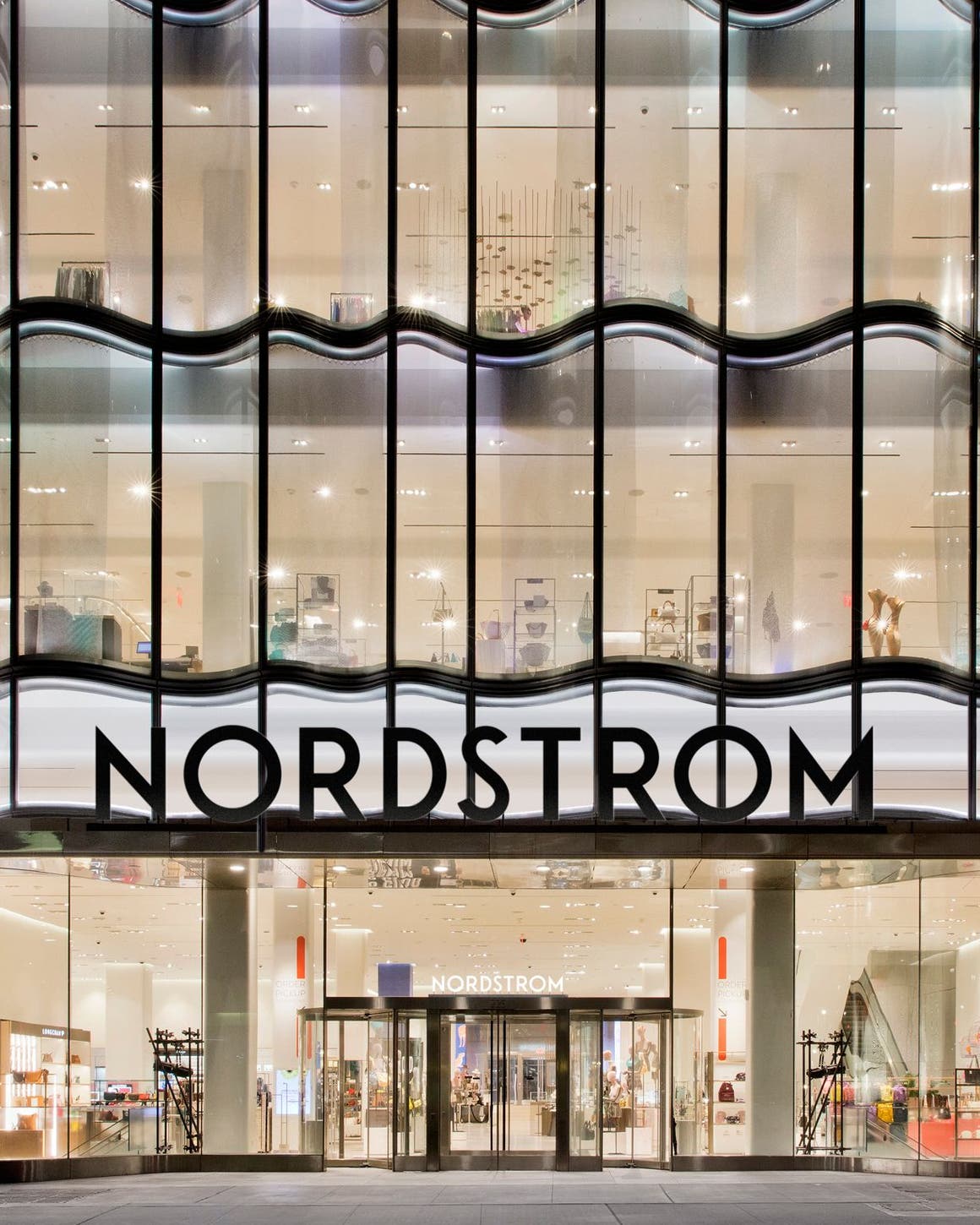 Exterior view of Nordstrom NYC.