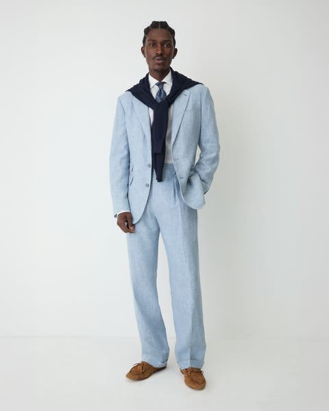 Men's coordinating blue suit