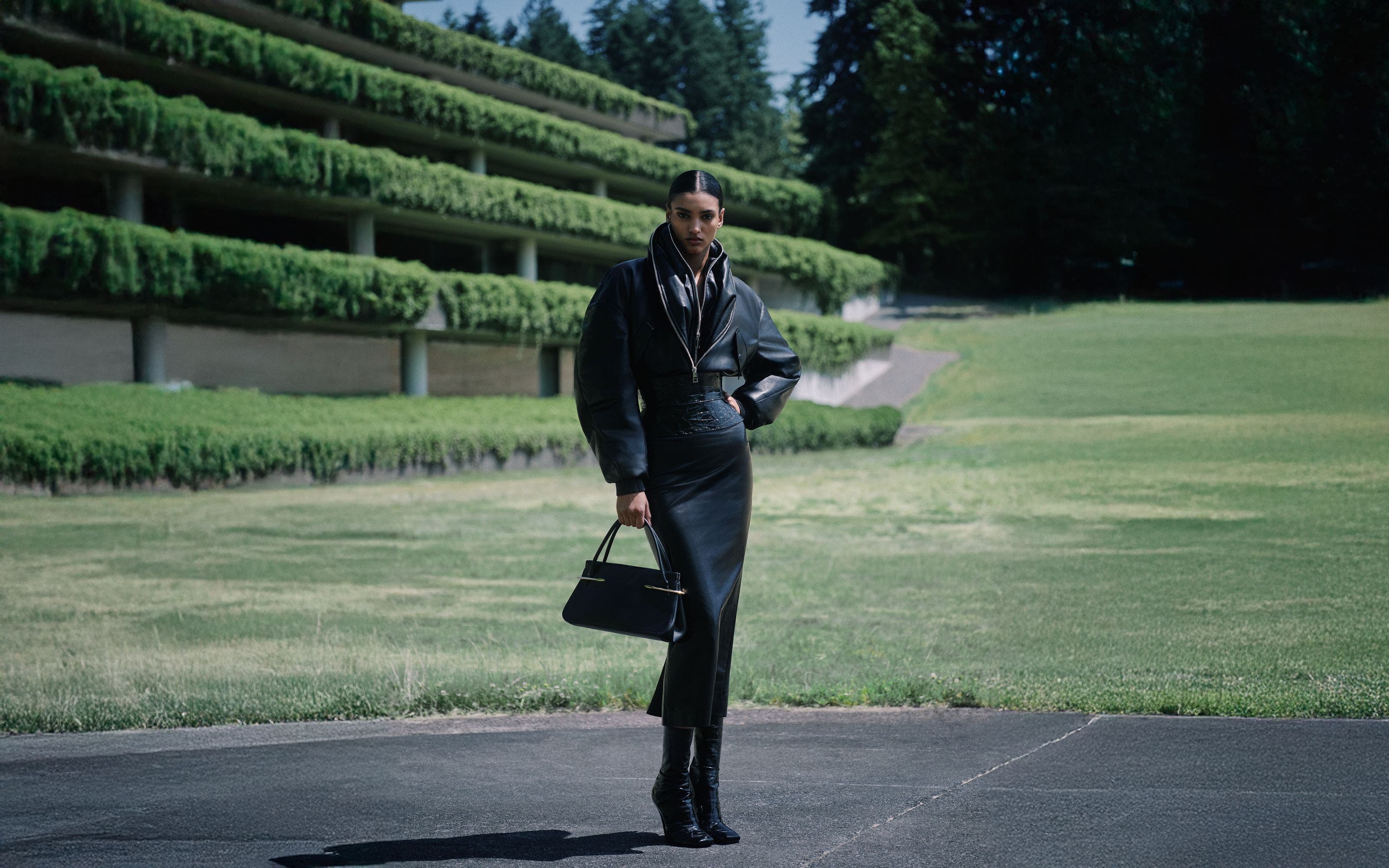 Model wearing a Givenchy look.