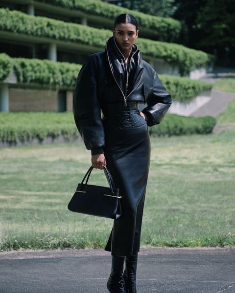 Model wearing a Givenchy look.