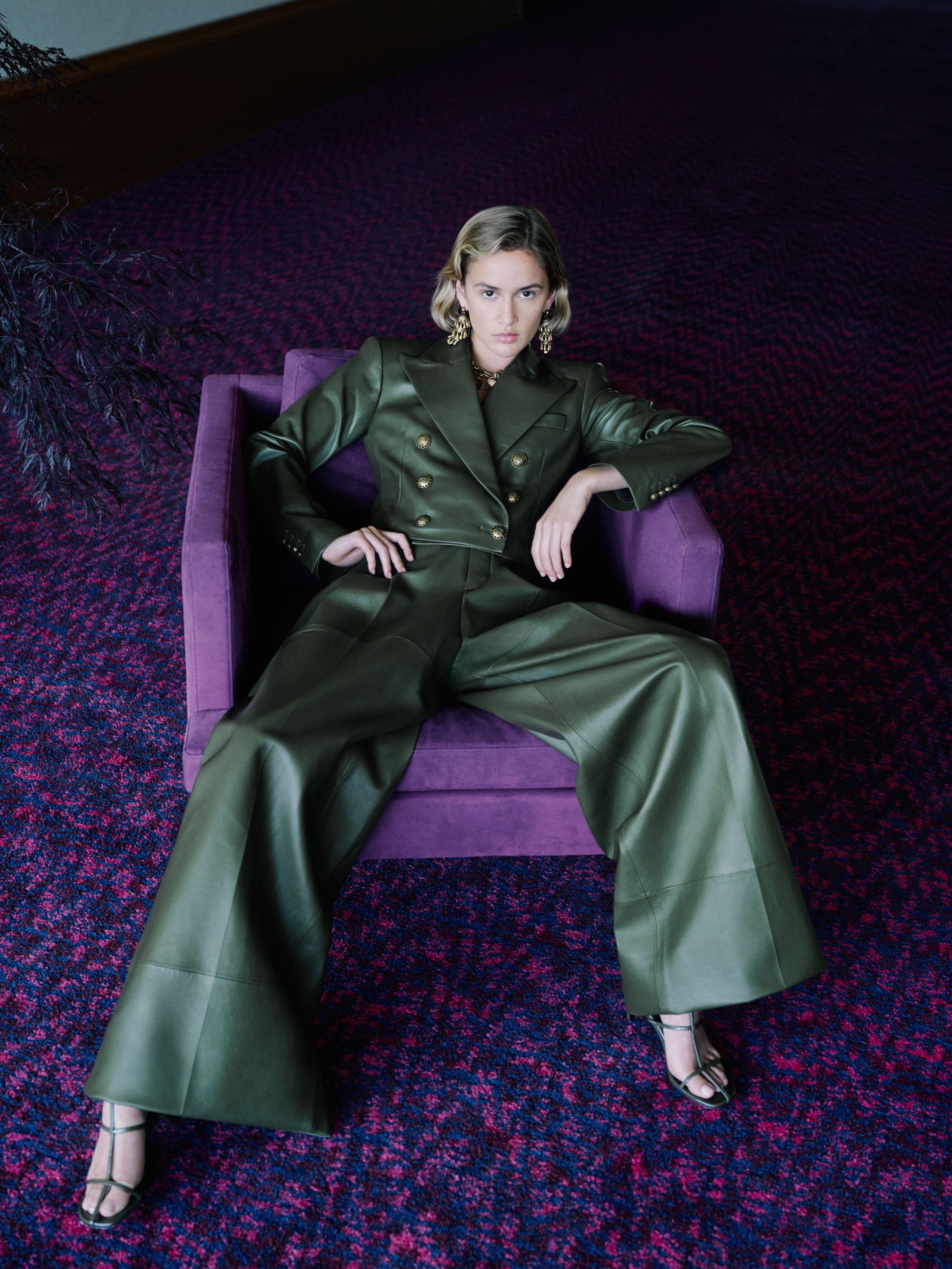 Model wearing Zimmermann.