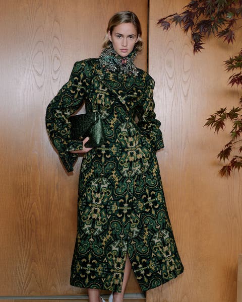 Model wearing a Dries Van Noten look.