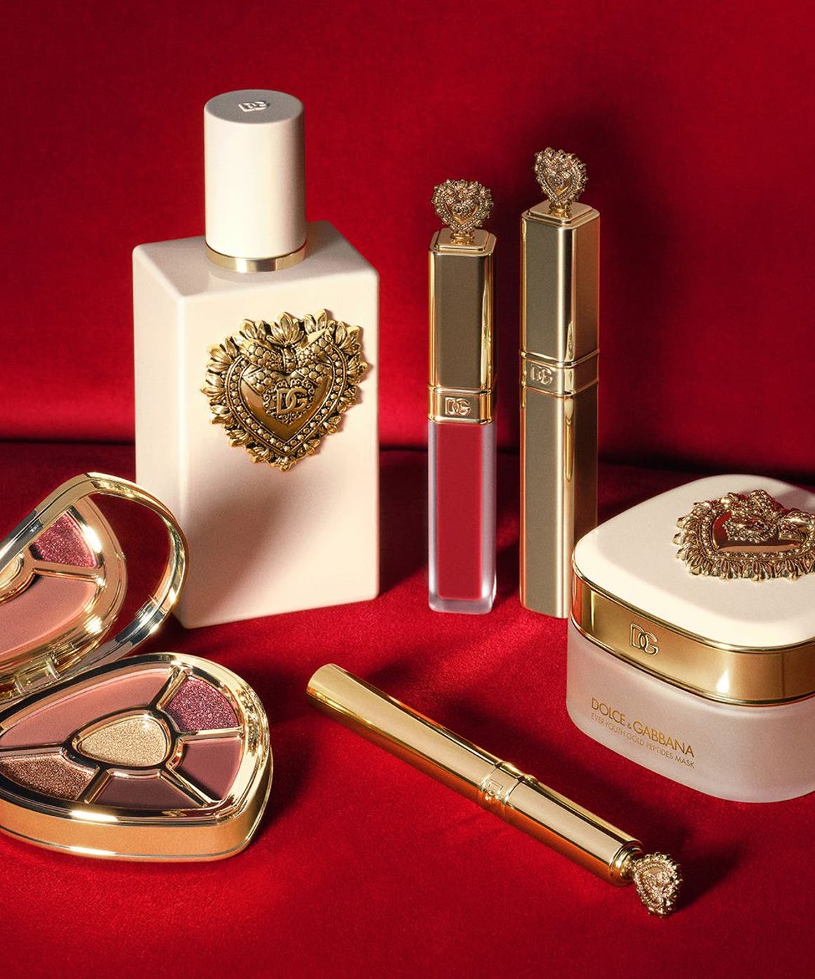 A selection of Dolce&Gabbana beauty products. 