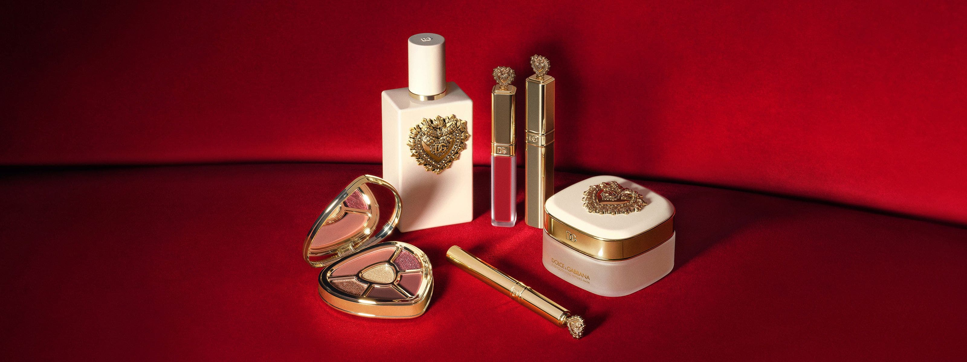 A selection of Dolce&Gabbana beauty products. 