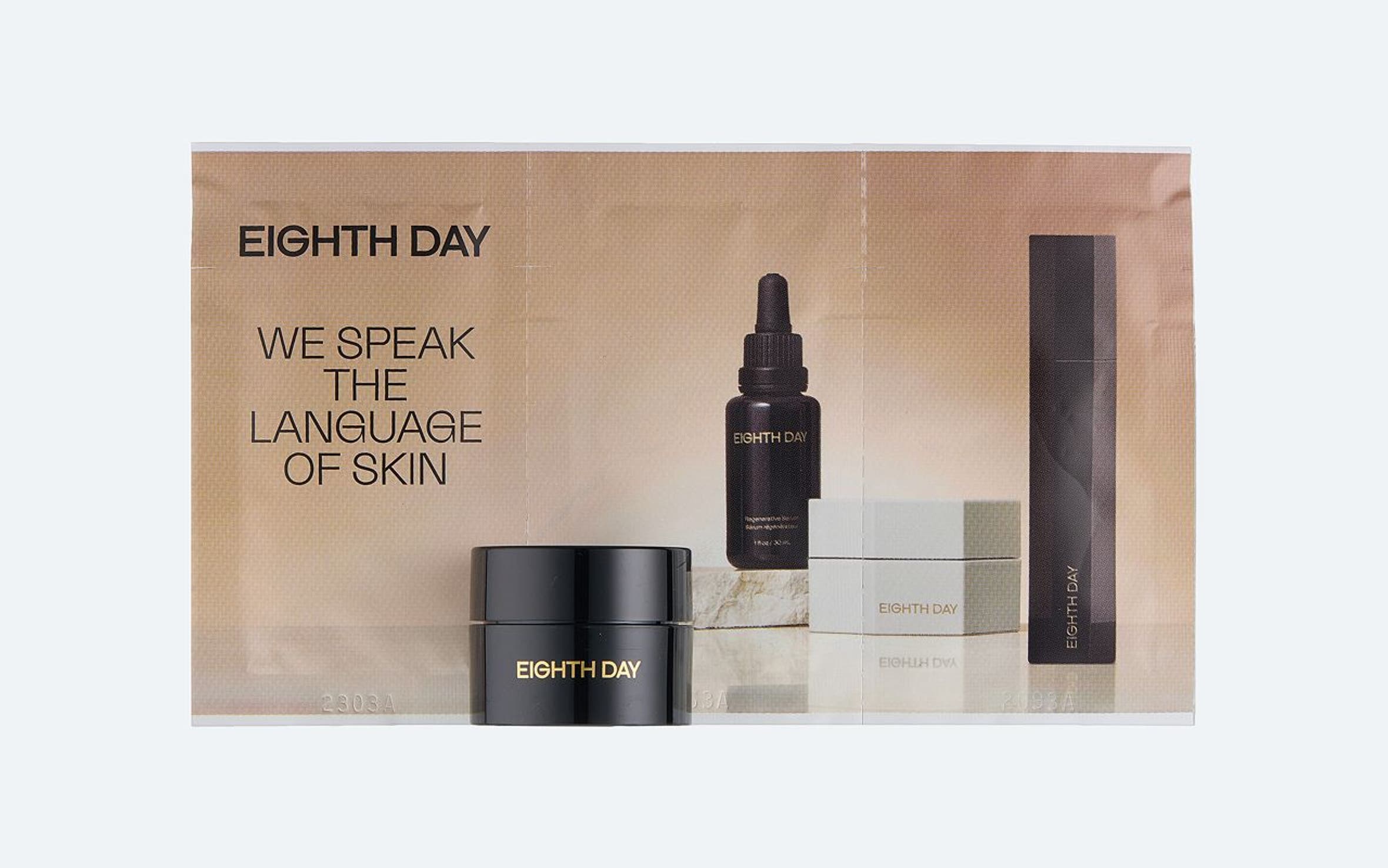 EIGHTH DAY gift with purchase.