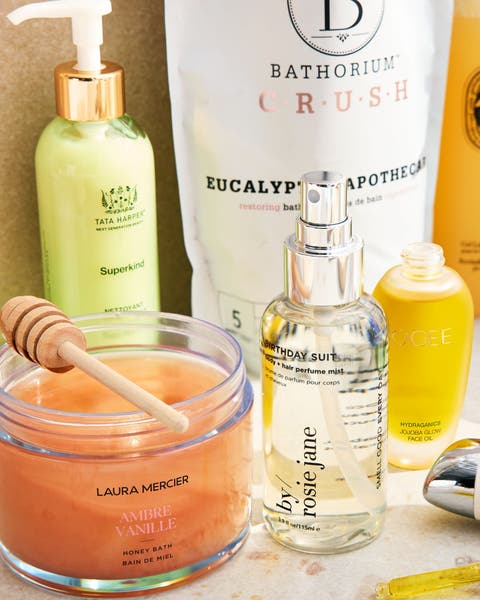 Various beauty products.