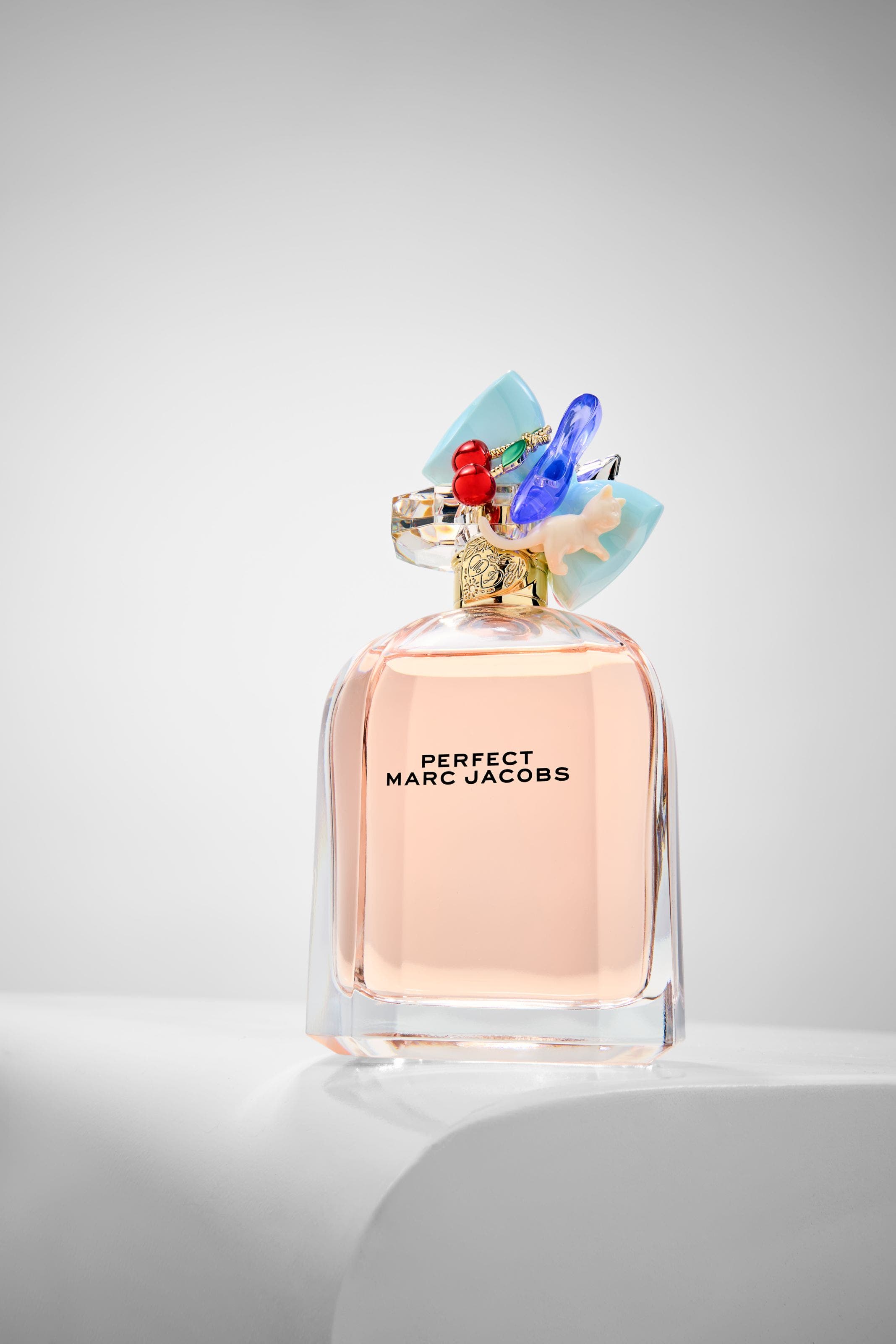 A bottle of perfume from Marc Jacobs.