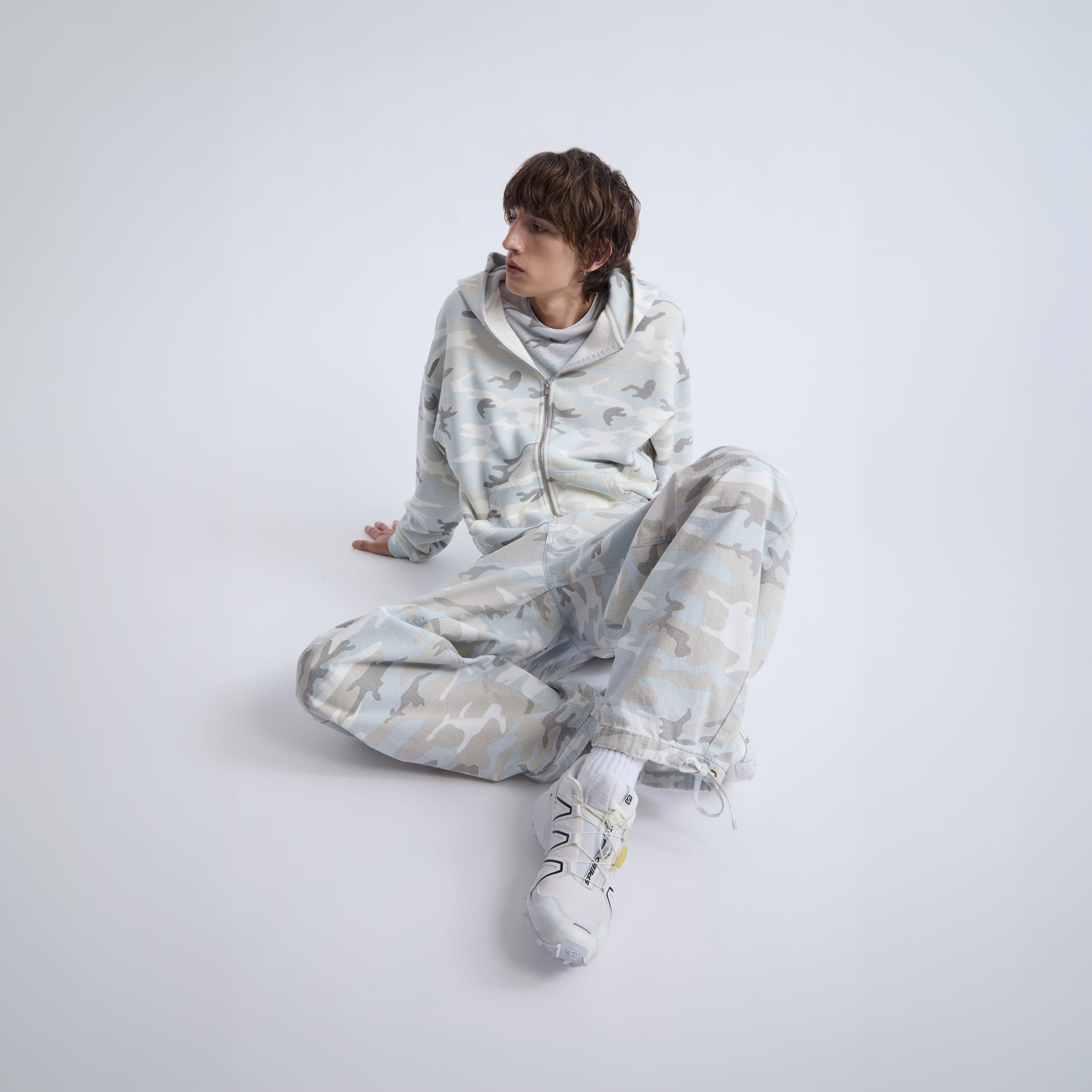 Man in tonal camo Elwood set.