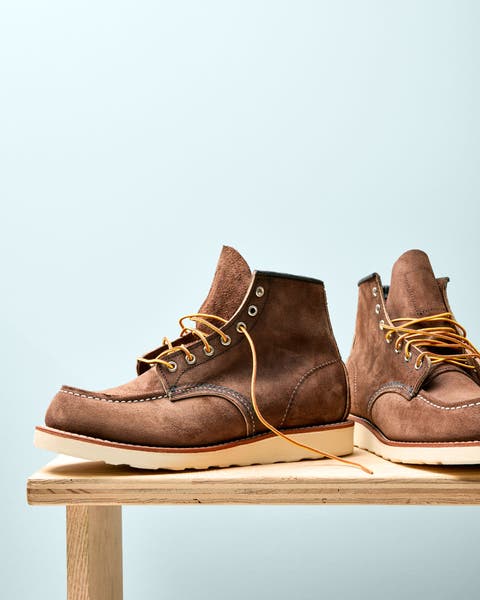 Casual lace-up boots.