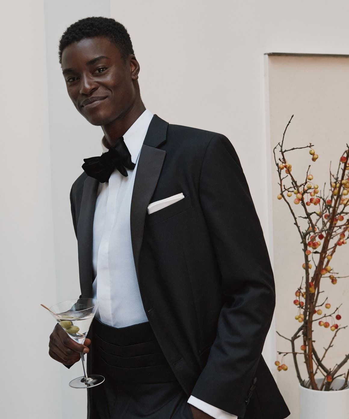 Man wearing a suit.
