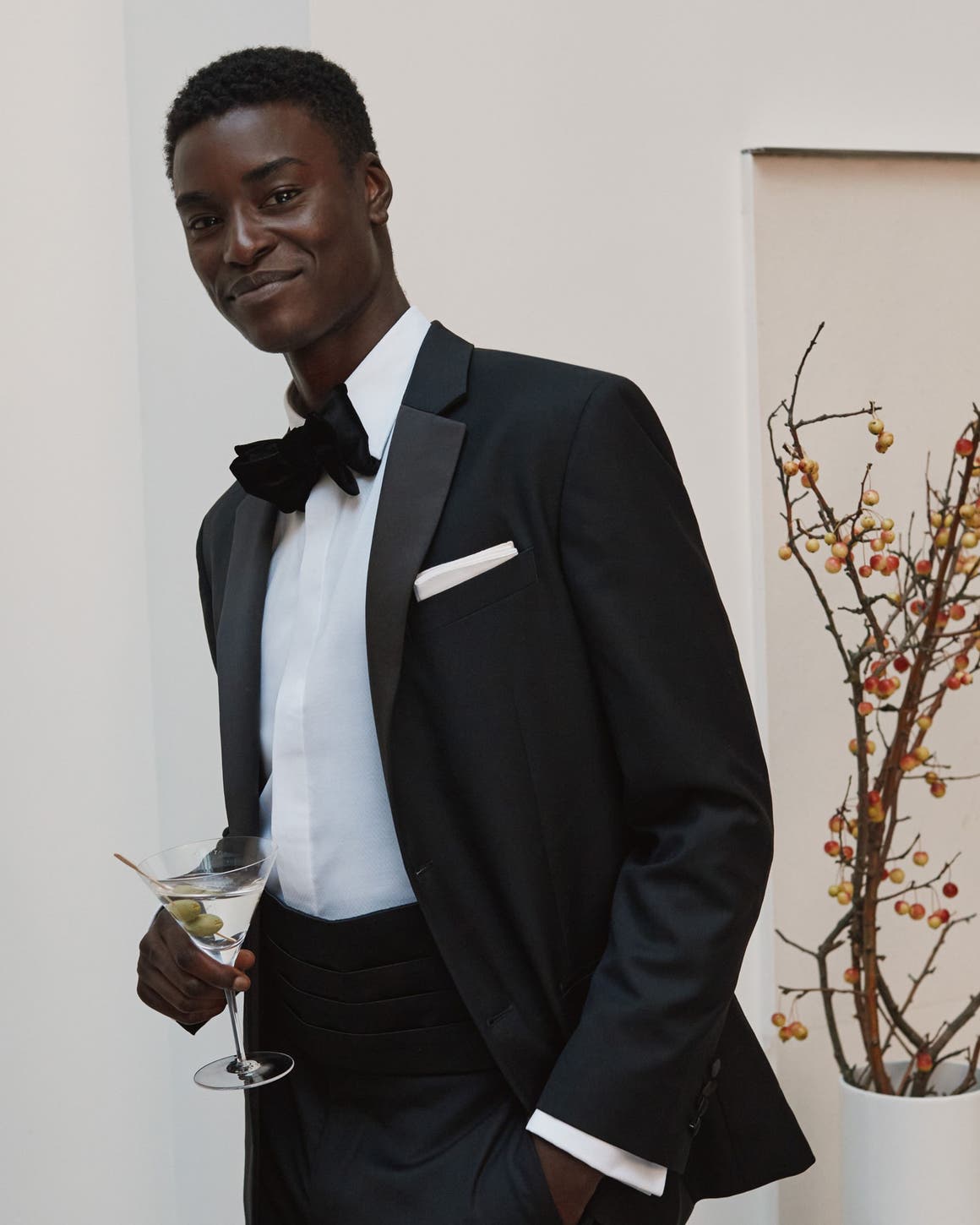 Man wearing a suit.