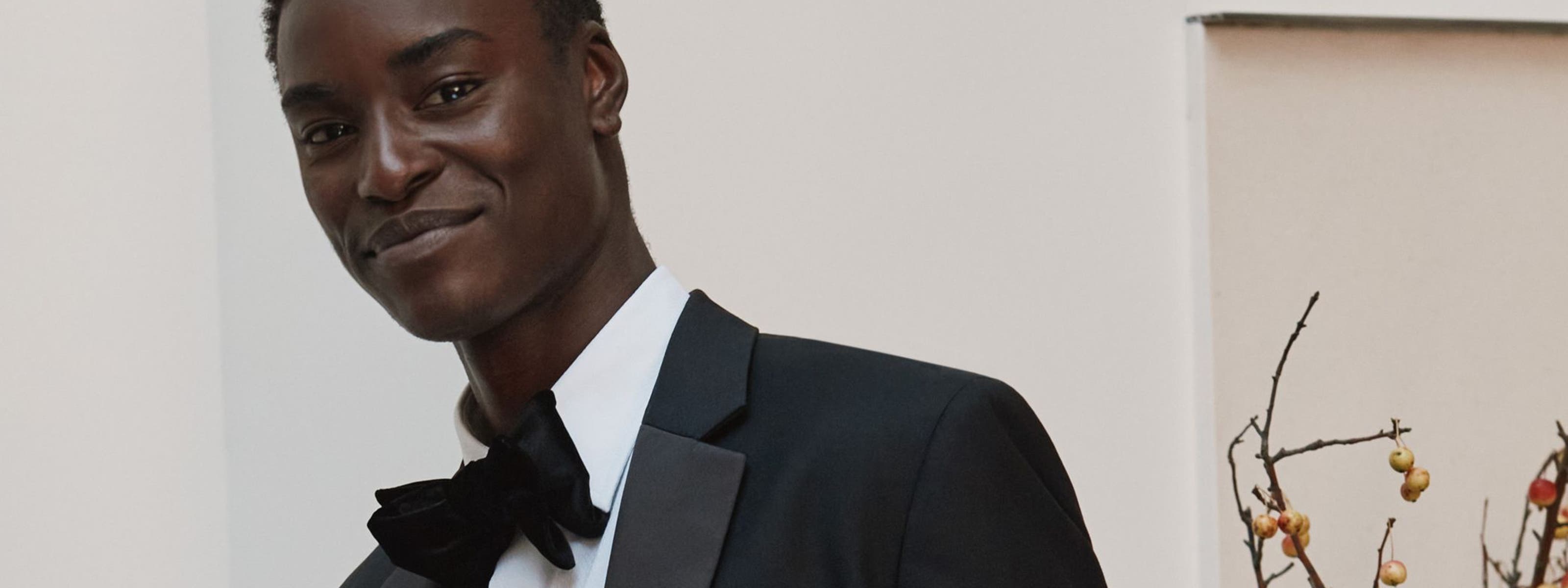 Man wearing a suit.