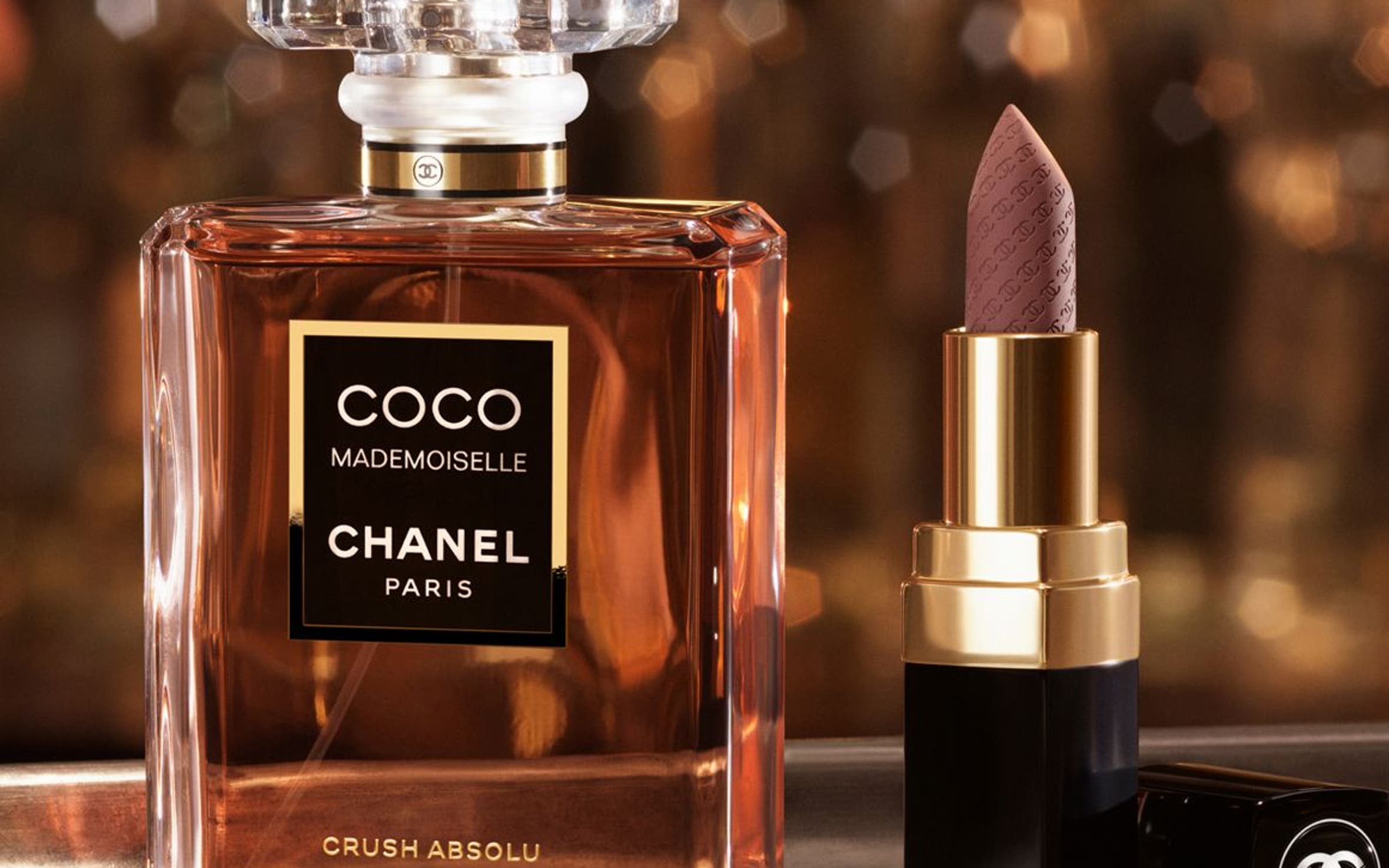 CHANEL fragrance and lipstick.