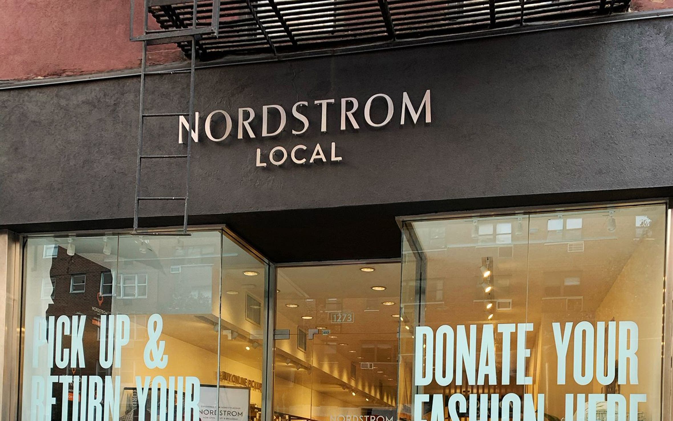 Exterior view of a Nordstrom Local in Manhattan.