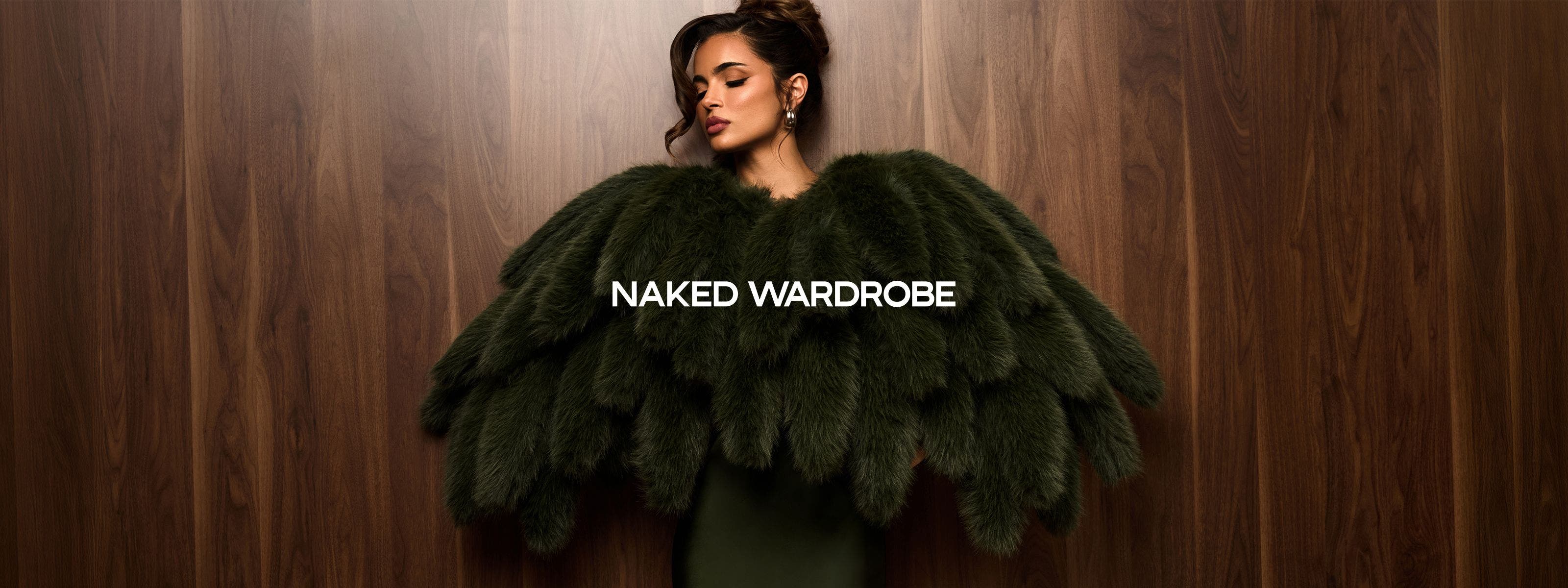 A woman wearing a faux-fur jacket.