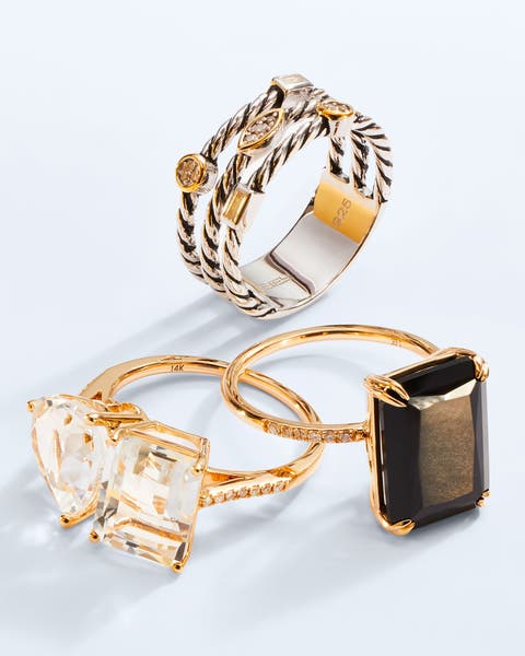 An assortment of rings.