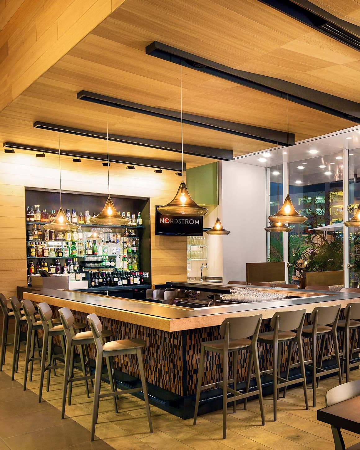 Interior view of Bar Verde/Bistro Verde.