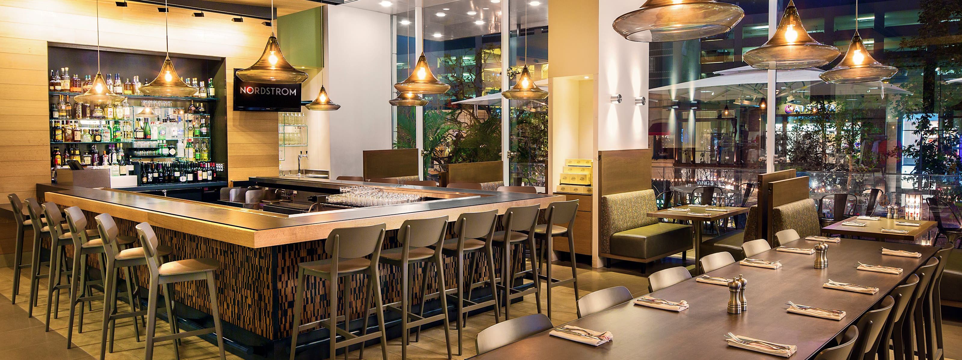 Interior view of Bar Verde/Bistro Verde.