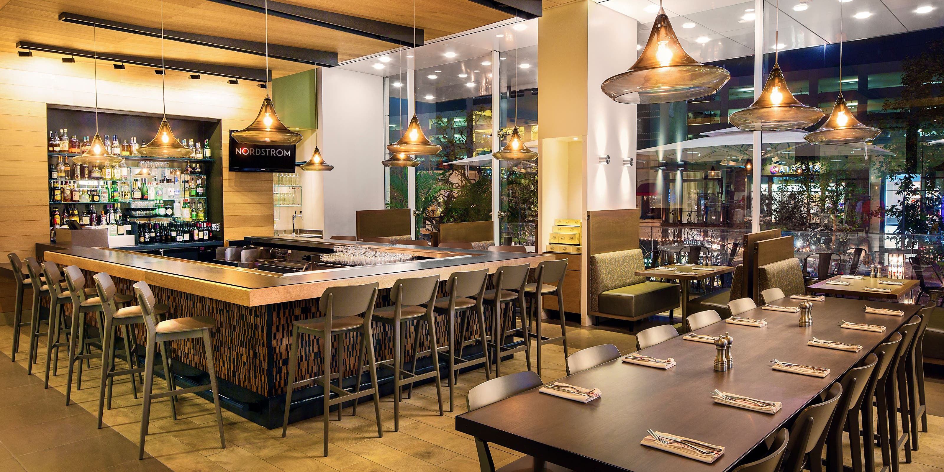 Interior view of Bar Verde/Bistro Verde.