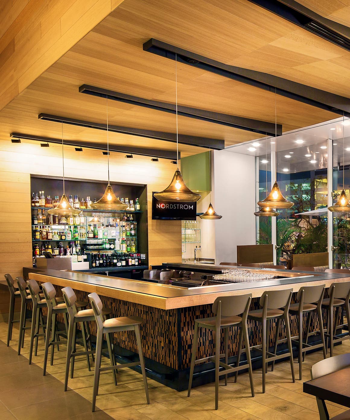 Interior view of Bar Verde/Bistro Verde.